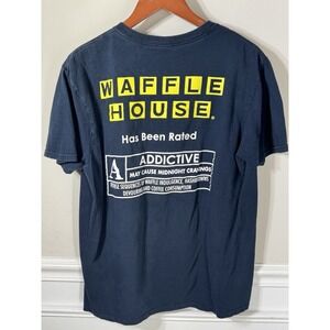 Waffle House T-shirt Black No Size Tag 38 Inch Chest  Men's Medium *Spot